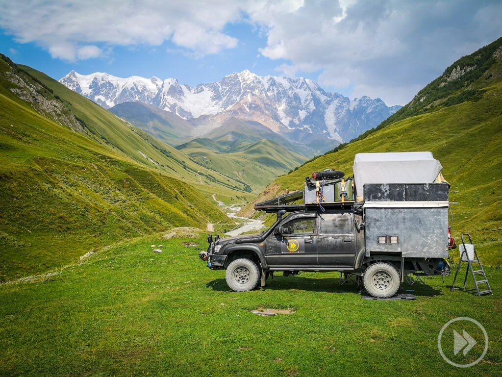 Gruzja miejscówki pinezki spanie na dziko Pcham do Przodu